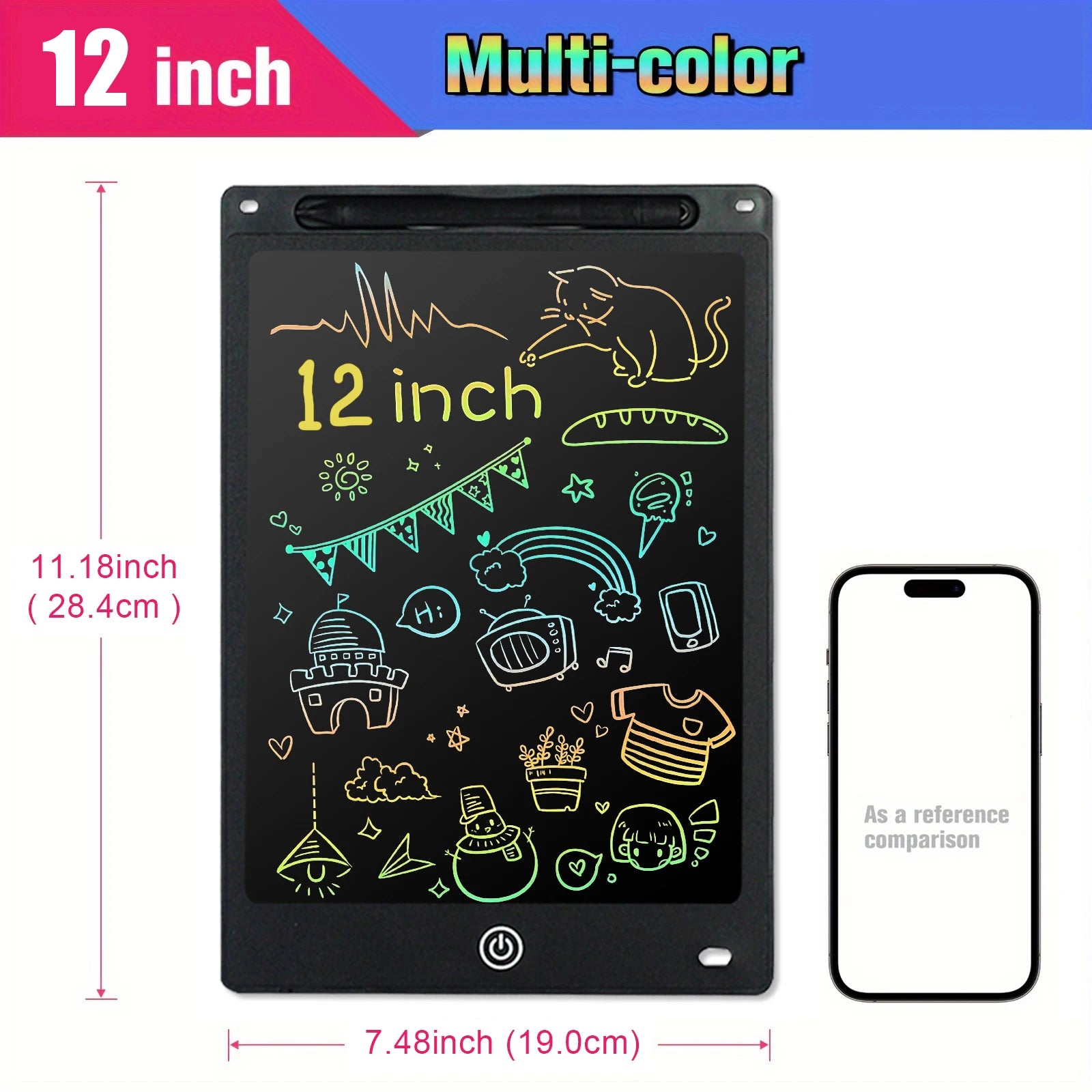 LCD Drawing Tablet for Kids - 8.5"/10"/12" Montessori Educational Toy