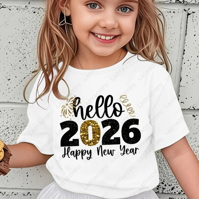 2026 New Year T-Shirt - Unisex Kids Celebration Tee