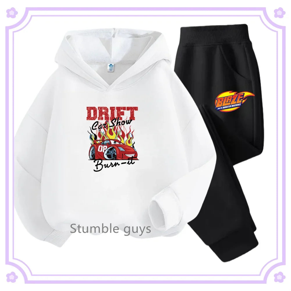Cars Hoodie + Pants Set