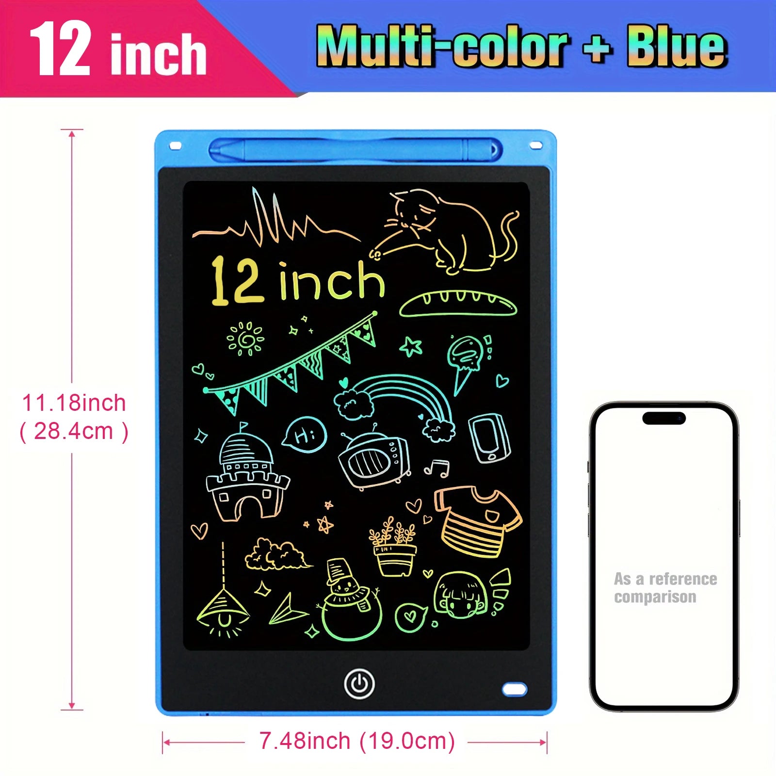 LCD Drawing Tablet for Kids - 8.5"/10"/12" Montessori Educational Toy