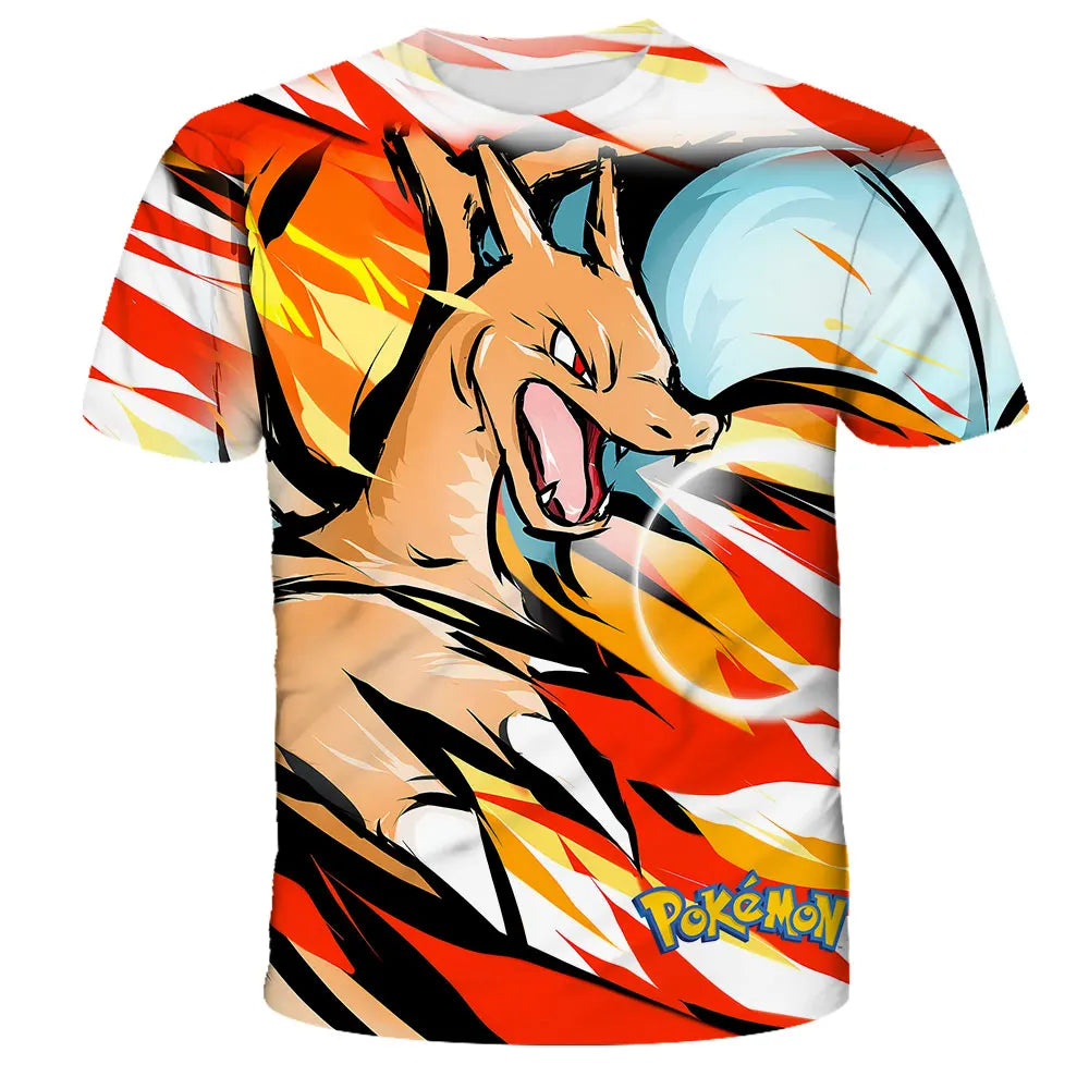 Pokemon Pikachu Kids T-Shirt - Cartoon Print Tee Ages 3-12