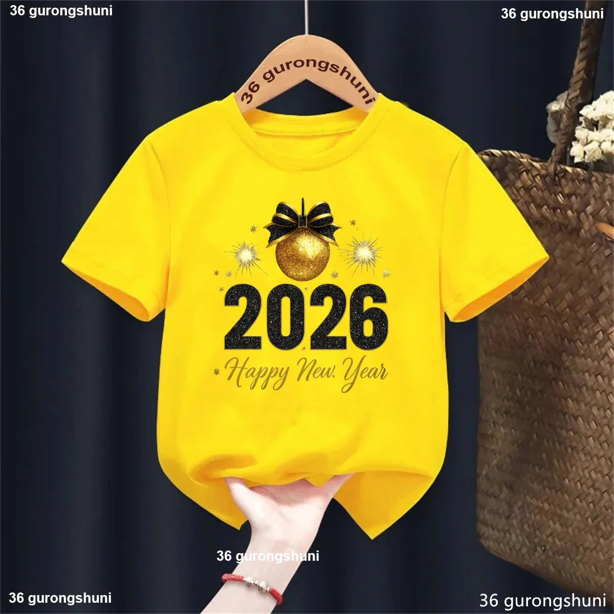 2026 Happy New Year Kids T-Shirt - Playful Celebration Tee