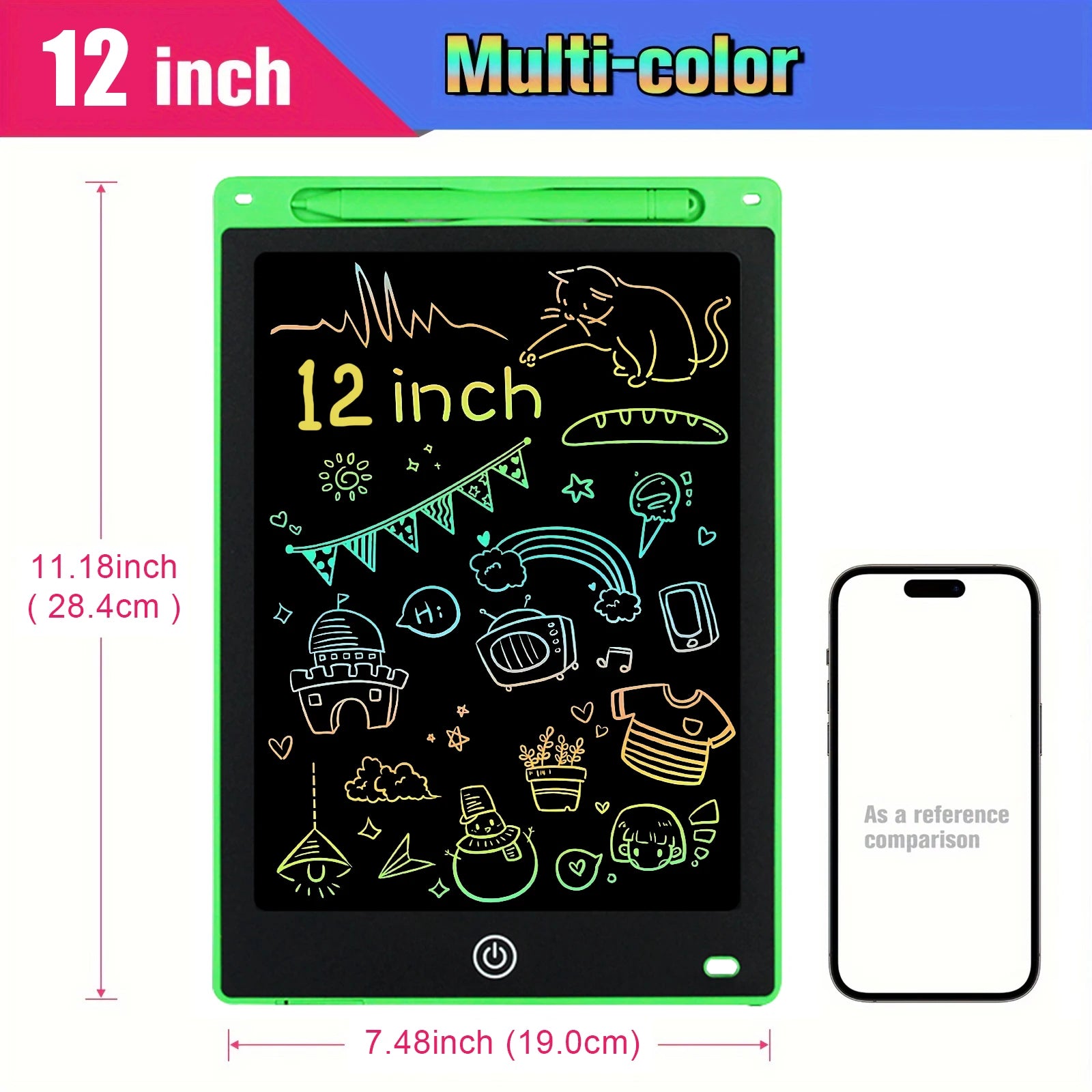 LCD Drawing Tablet for Kids - 8.5"/10"/12" Montessori Educational Toy