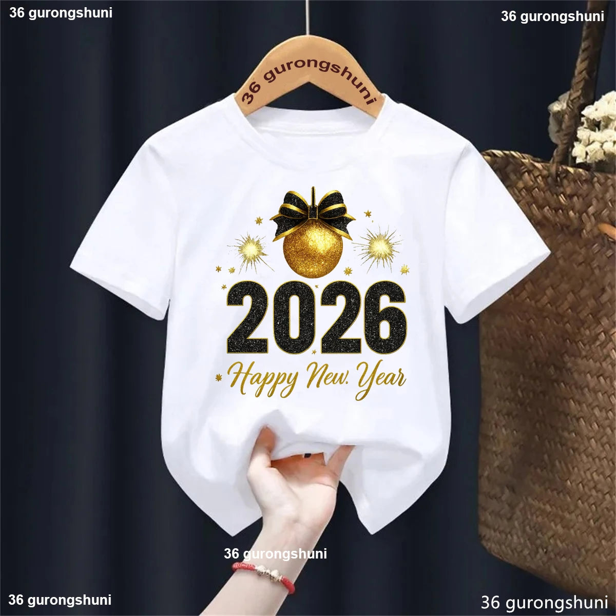 2026 Happy New Year Kids T-Shirt - Playful Celebration Tee