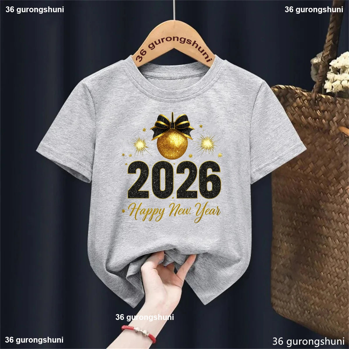 2026 Happy New Year Kids T-Shirt - Playful Celebration Tee